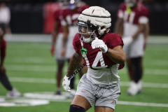 Alabama defensive back Brian Branch (14) runs drills during Sugar Bowl practice at Caesars Superdome in New Orleans, LA on Wednesday, Dec 28, 2022.