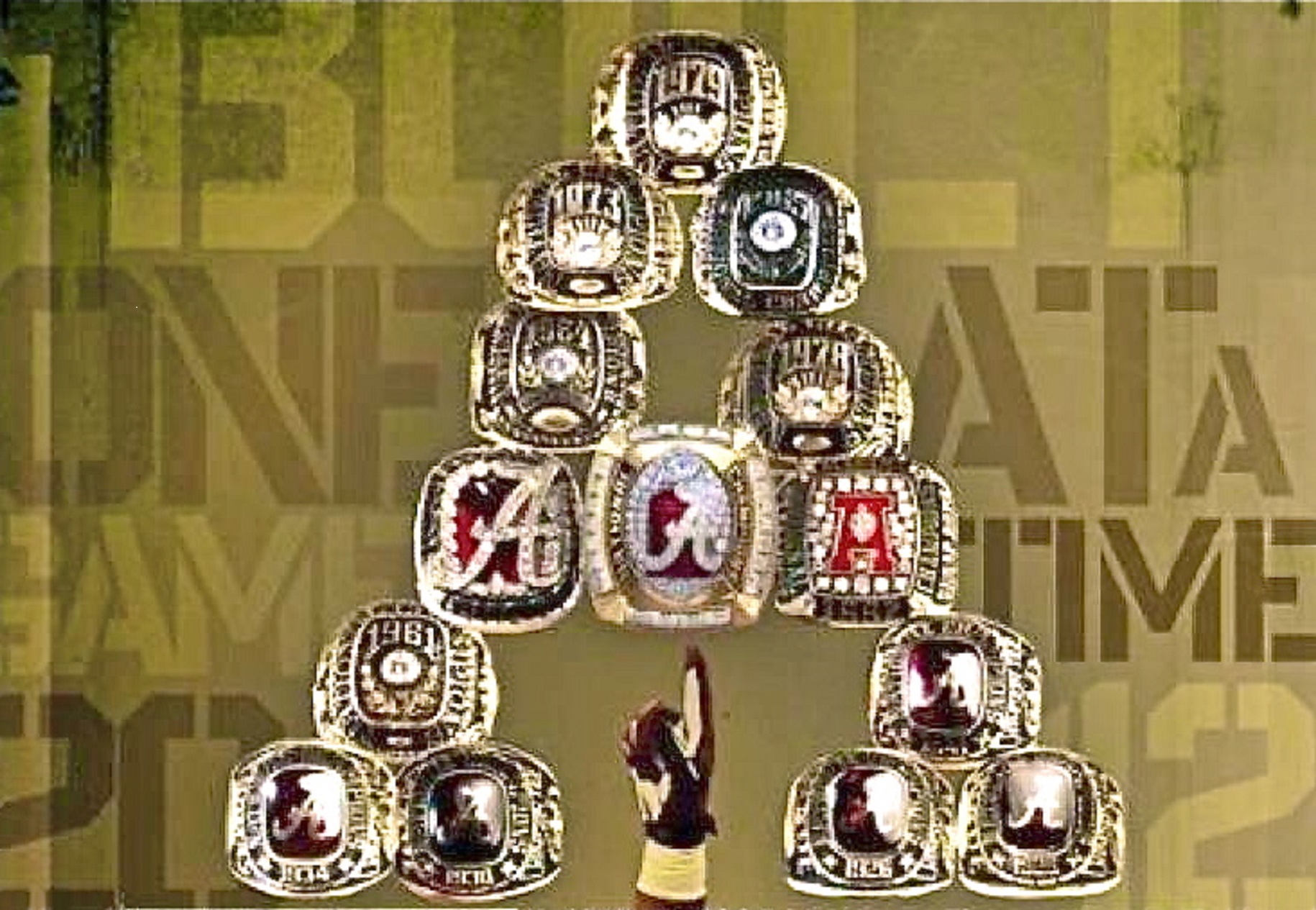 Bama championship hot sale rings