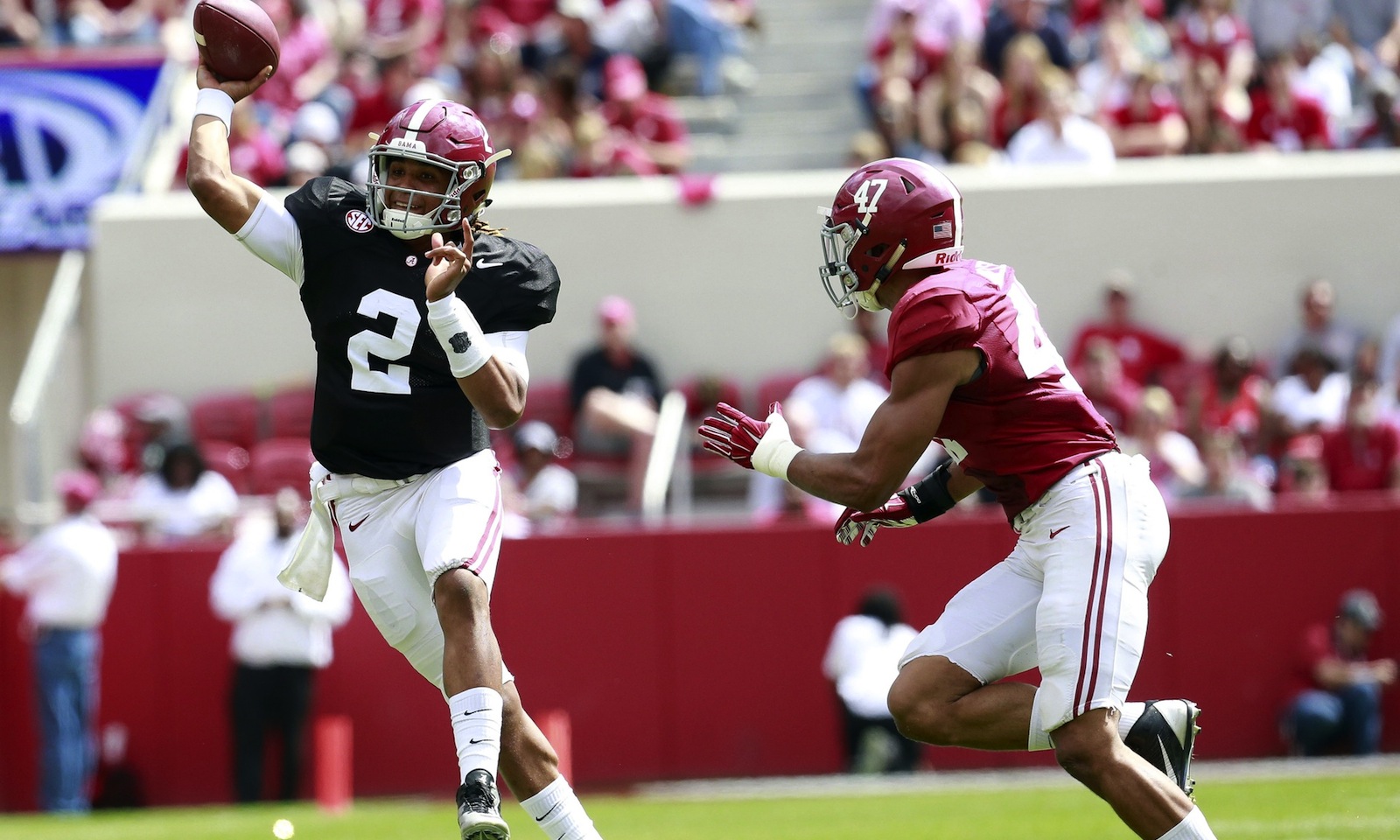 Alabama Crimson Tide Football Film Room: Jalen Hurts at A-Day