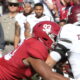 Alabama DL Jonathan Allen (#93) superman sacks Texas A&M's QB Trevor Knight in 2016 matchup.