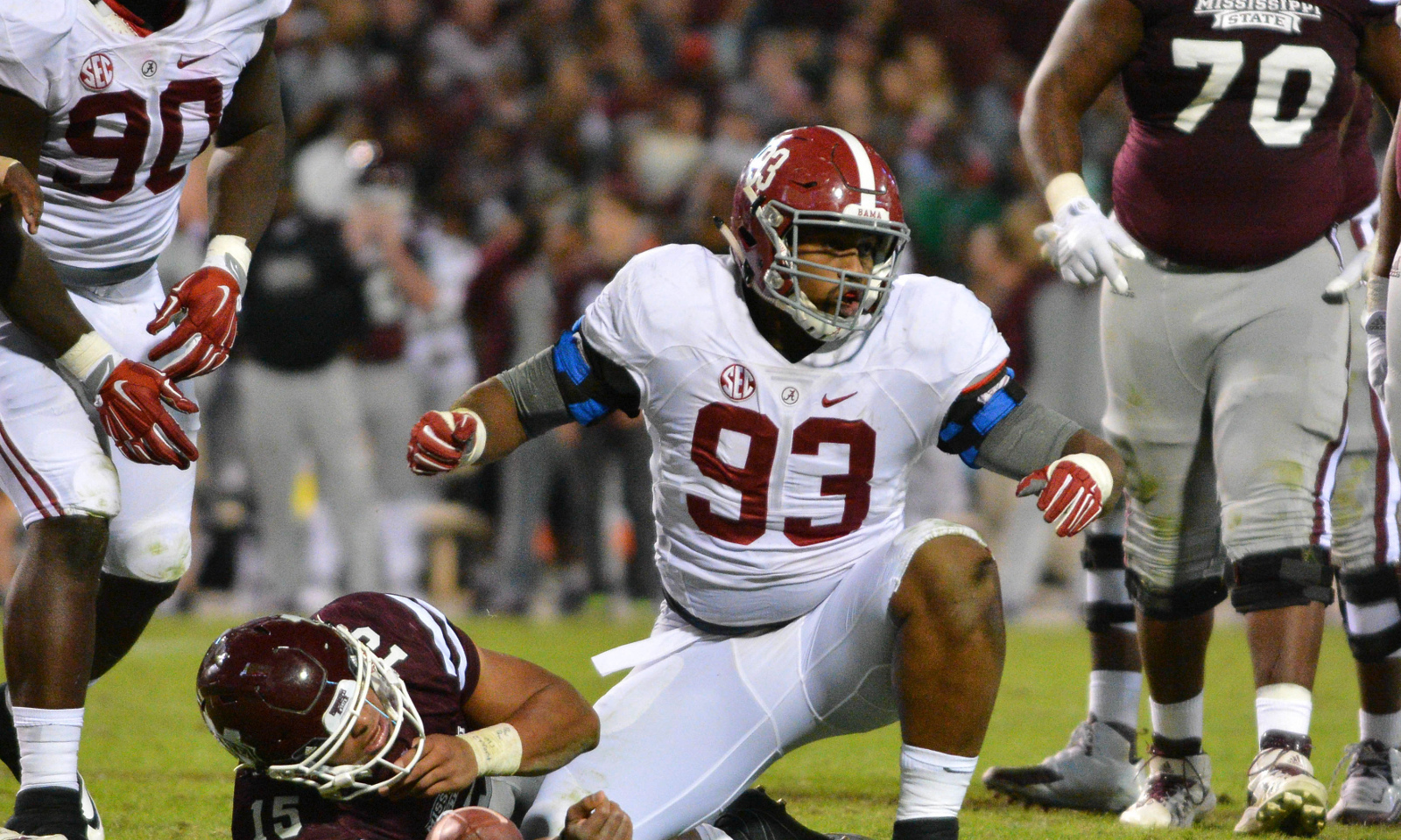 Overview - Jonathan Allen Football Camp with members of the