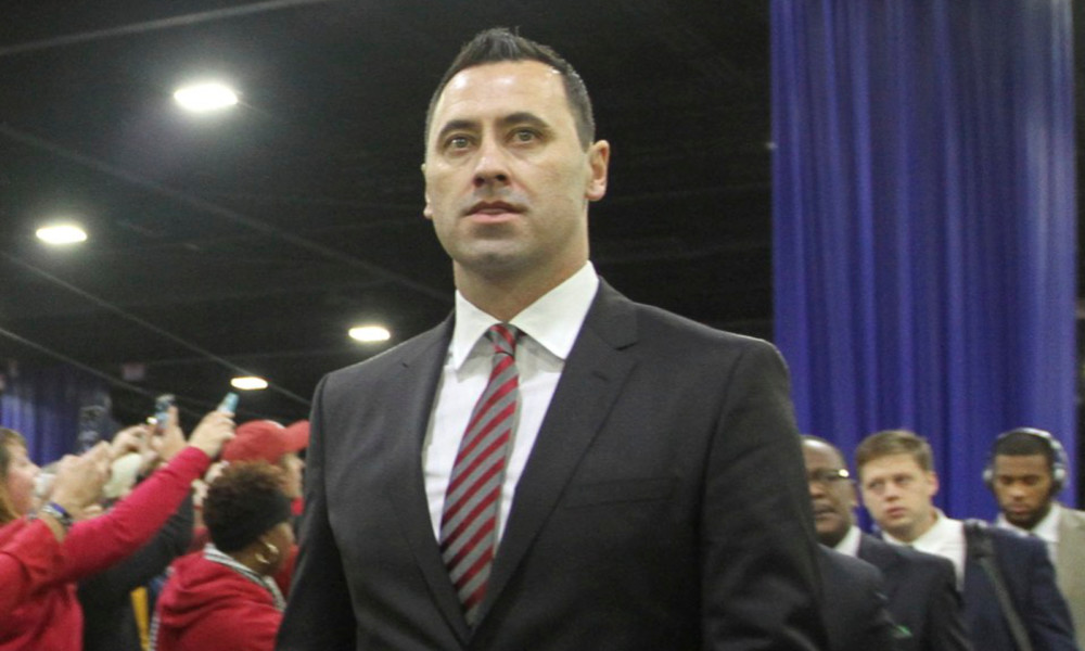 Steve Sarkisian at CFP awards show