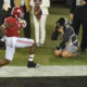 Bo Scarbrough scores a touchdown for Alabama versus Clemson in 2017 CFP National Championship Game