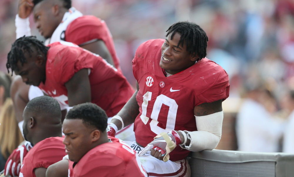 Nick Saban Tide Players Support Reuben Foster At Pro Day