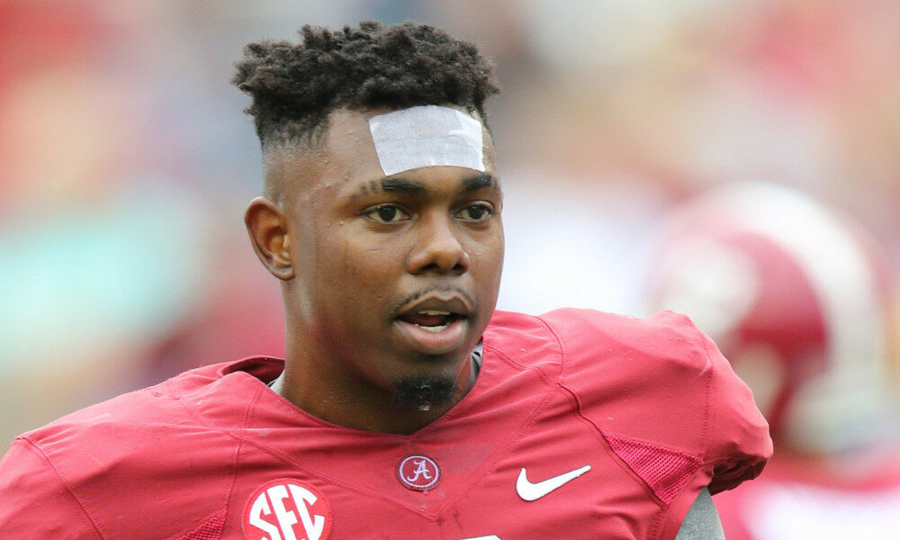 Bradley Sylve looks on during 2015 A-Day game for the Crimson Tide