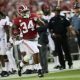 damien harris running for a touchdown
