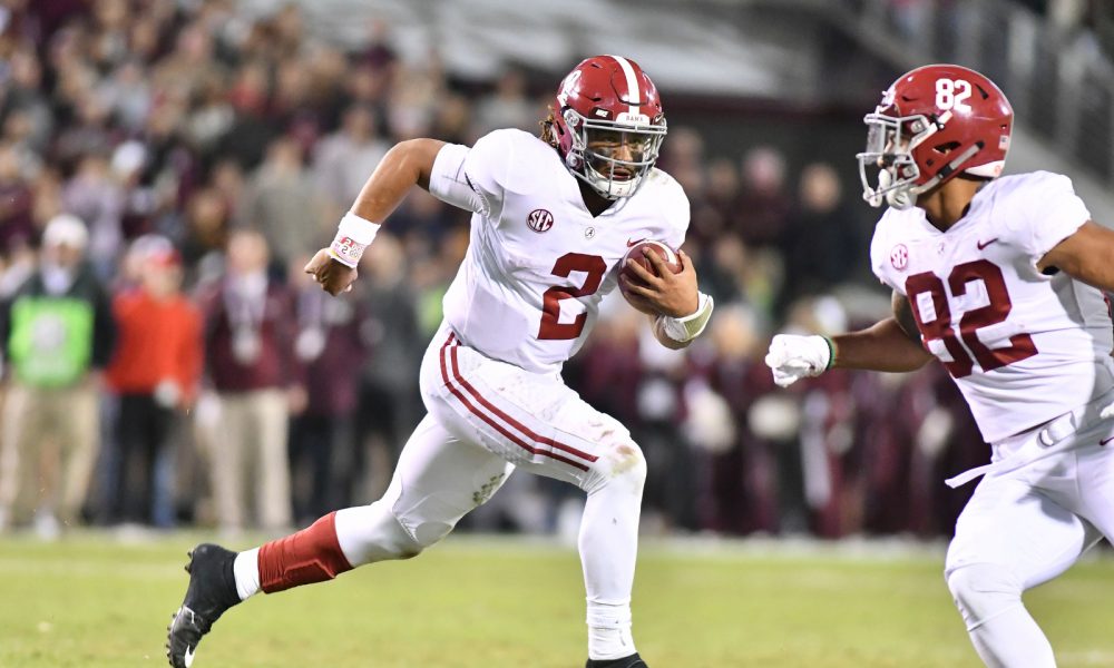 Jalen Hurts running