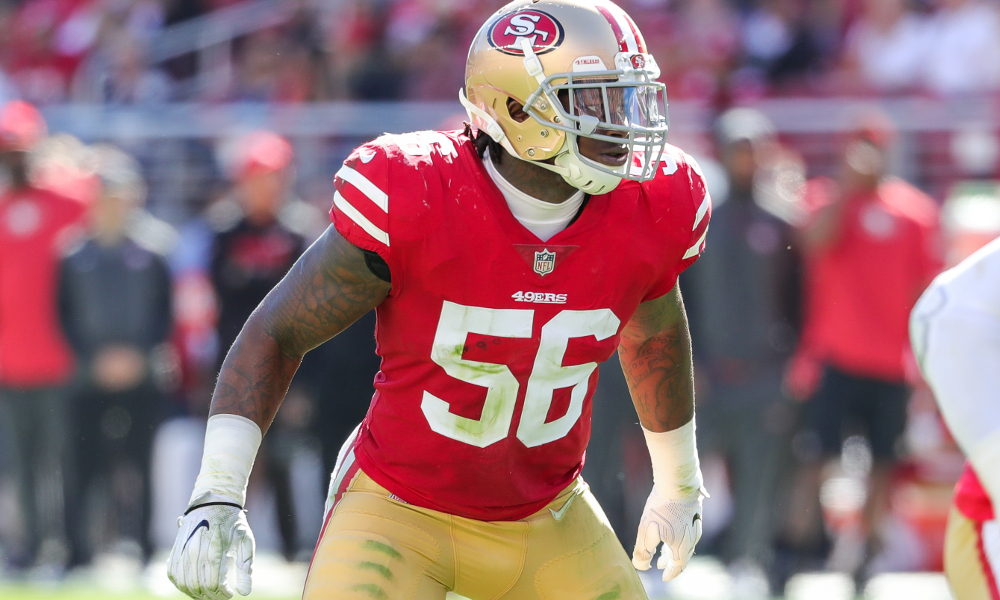 Reuben Foster playing for 49ers