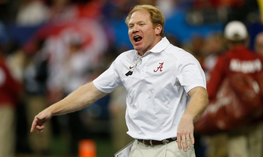 Watch Alabamas Scott Cochran Smashes Cfp Participation Trophy