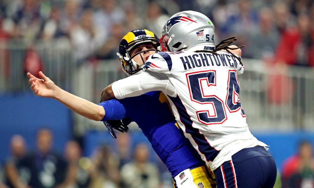 Dont'a Hightower sacks Rams' QB Jared Goff in 2019