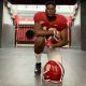 Monkell Goodwine poses for pictured during visit to Alabama