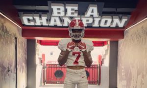 Alabama 2021 WR commit Jacorey Brooks visiting alabama football