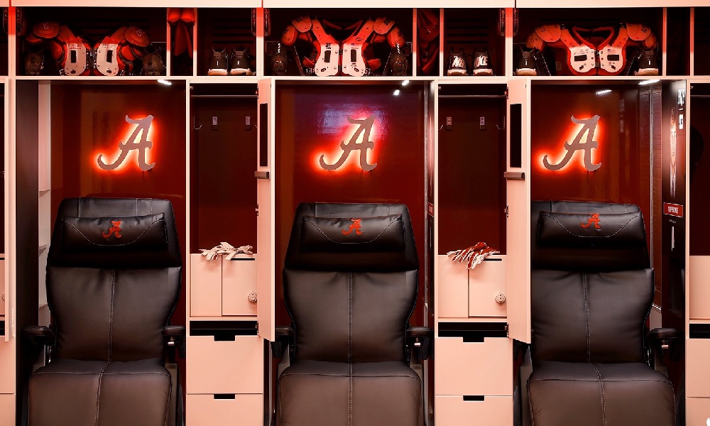 Alabama locker room chairs