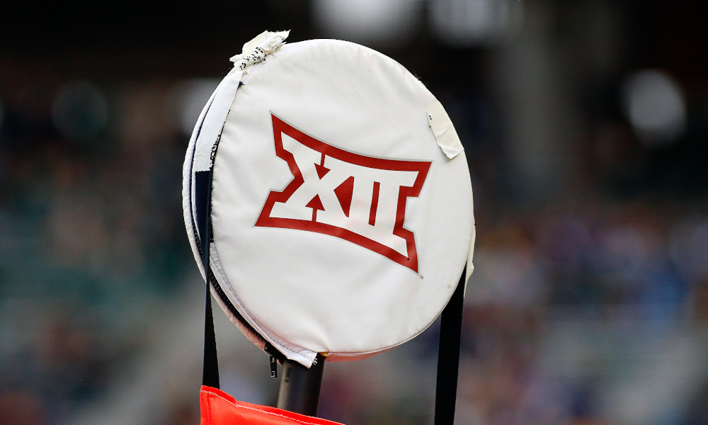 A look at Big 12 logo on the chains during a 2016 matchup between TCU and Baylor in 2016