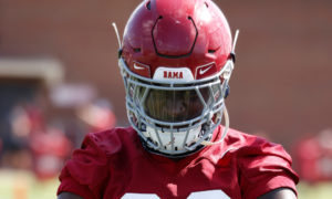 Alabama LB Dylan Moses participating in 2020 fall camp