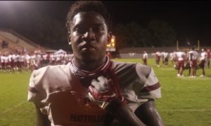 ian Jackson during post game interview