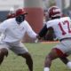 Jaylen Waddle at day 4 of Alabama football fall camp