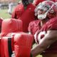 Labryan Ray at Alabama football fall camp day 6