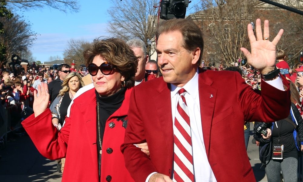 Nick Saban pays tribute to his wife, Mrs. Terry Saban, for 49th wedding anniversary