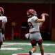 Slade Bolden makes the catch at Alabama 2020 fall practice