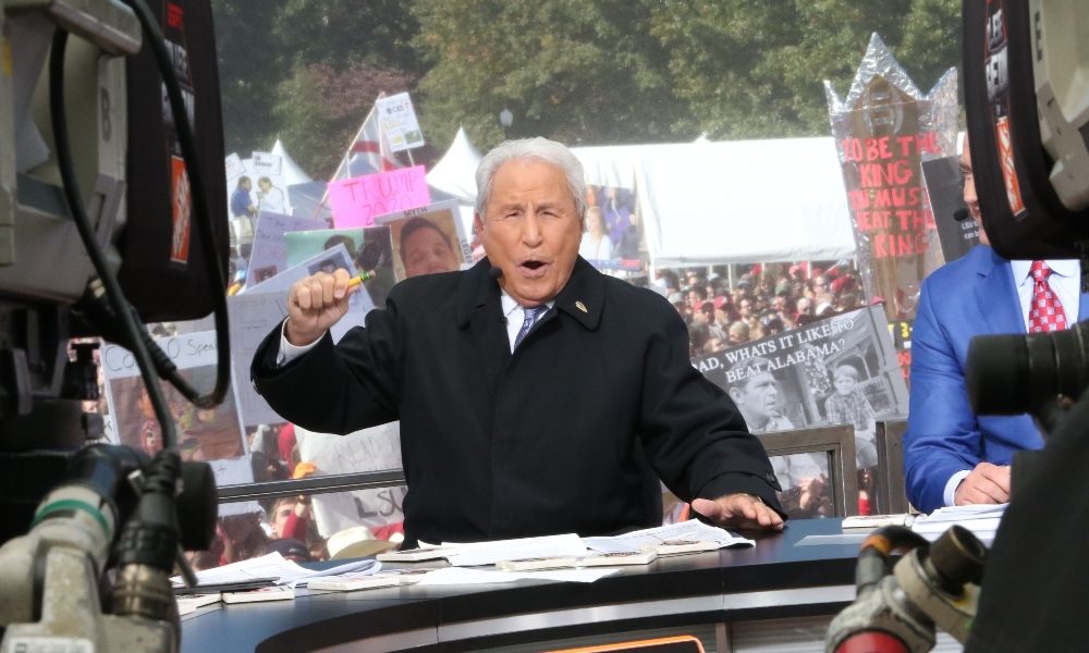 Lee Corso at College GameDay at Alabama vs. LSU