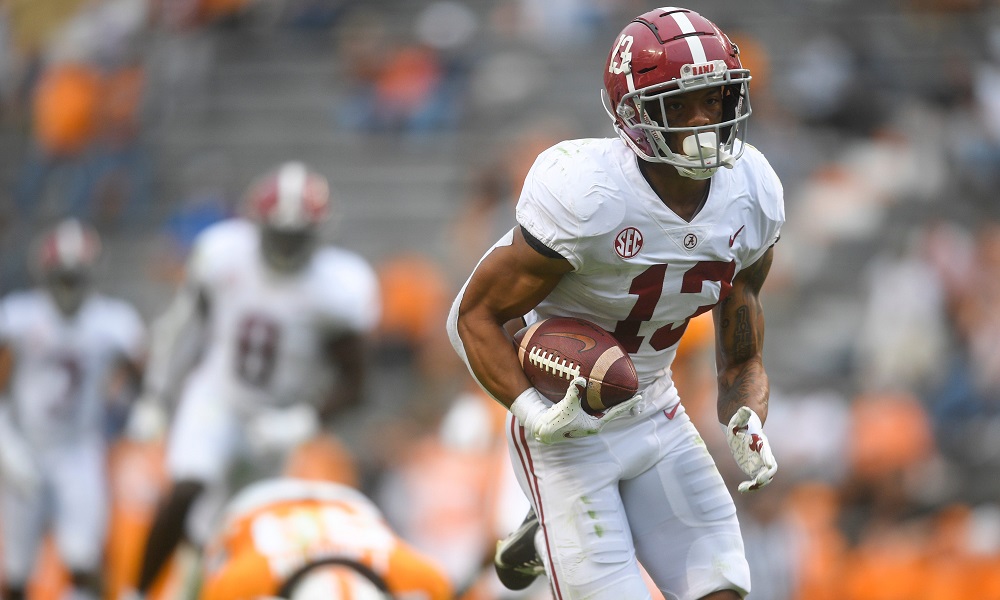 alabama defensive back malachi moore returns fumble for a touchdown against tennessee