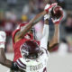DeVonta Smith snatches ball over Mississippi State defender