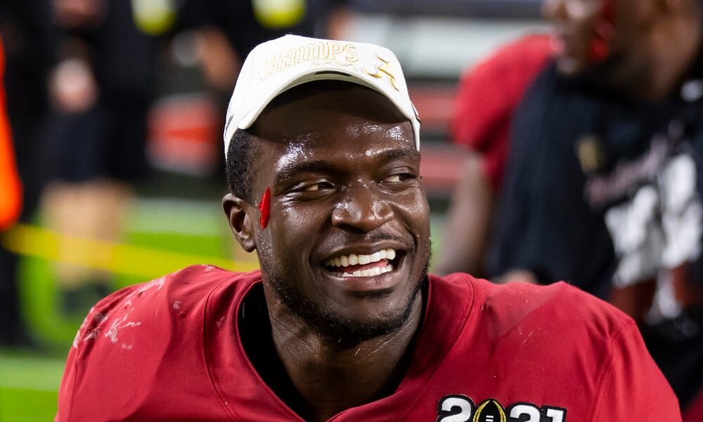 Joshua McMillon smiles after the national championship