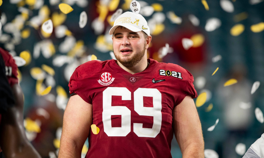 Former Tide OL Landon Dickerson signs rookie contract with Eagles