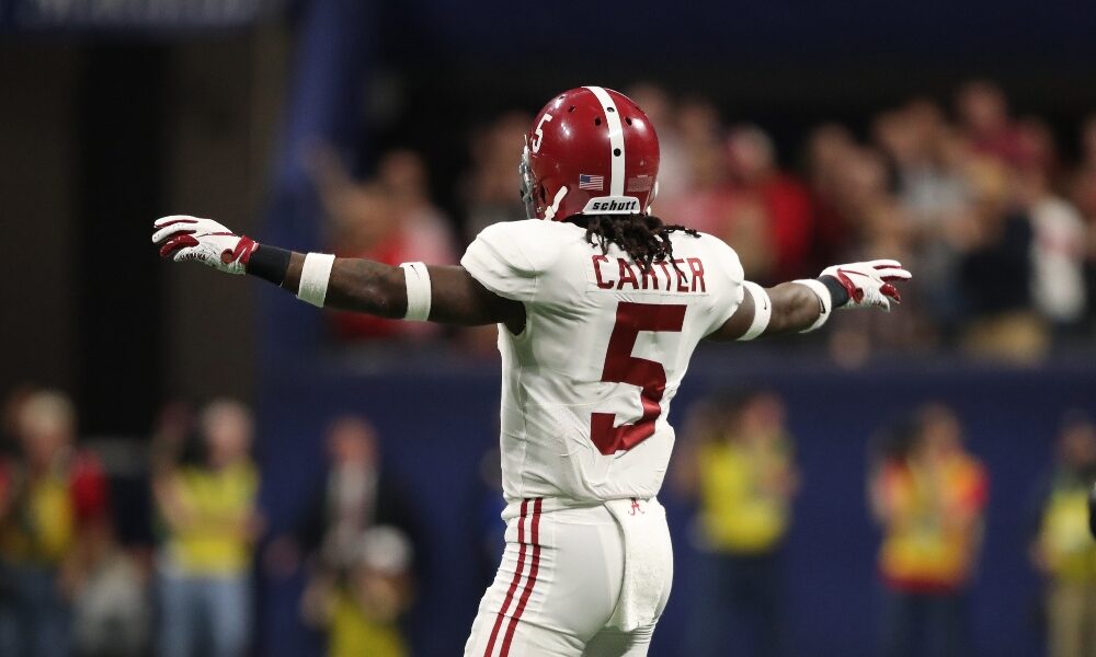 Shyheim Carter signals an incomplete pass