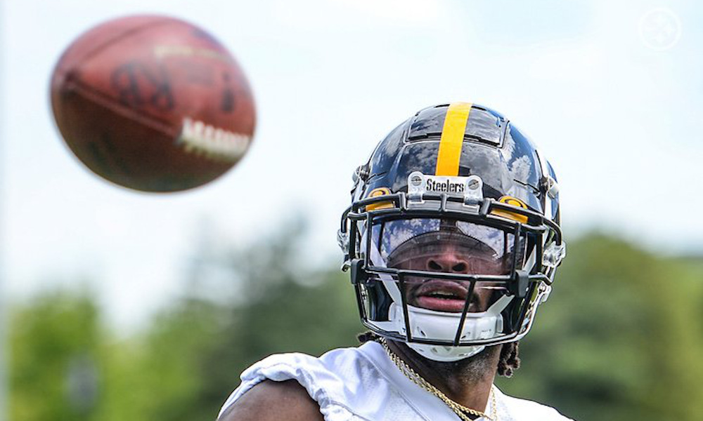 Najee Harris has looked impressive at rookie minicamp for the Steelers