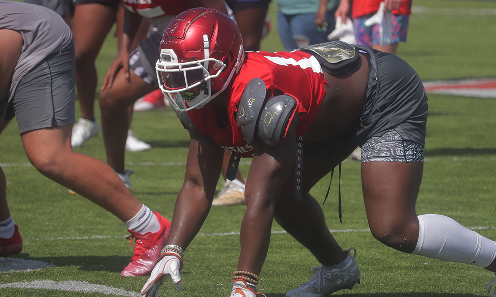 Justice Finkley practicing at Hewitt-Trussville High School