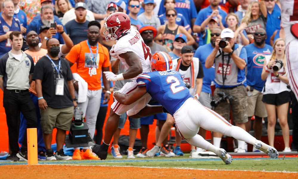 Brian Robinson run for a touchdown against Florida