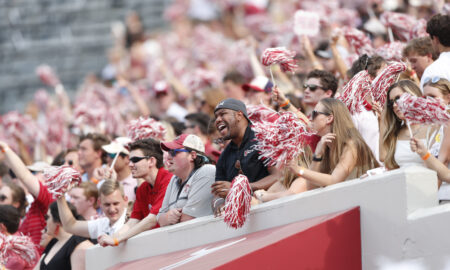 Alabama fans cheer during Mercer game