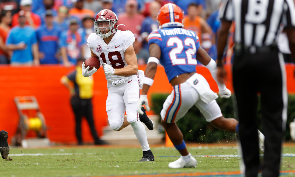 Slade Bolden runs with the football against Florida