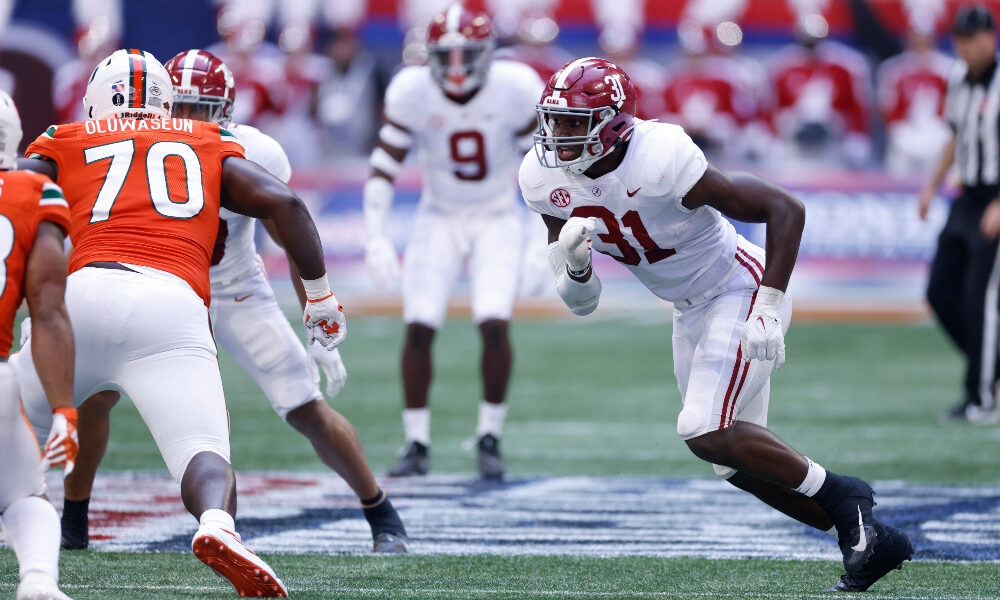 Will Anderson rushes the passer against Miami