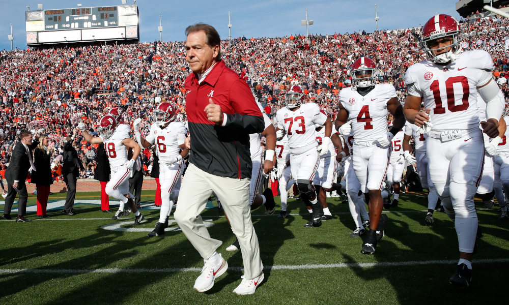 Nick Saban and Alabama football takes the field for 2021 Iron Bowl