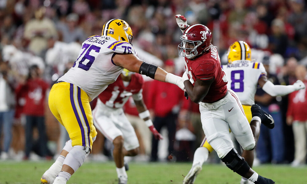 Will Anderson beats an LSU offensive lineman