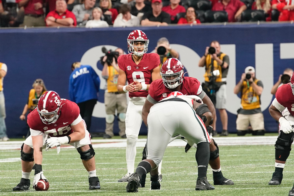 Bryce Young in the shotgun for Alabama in SEC Championship Game