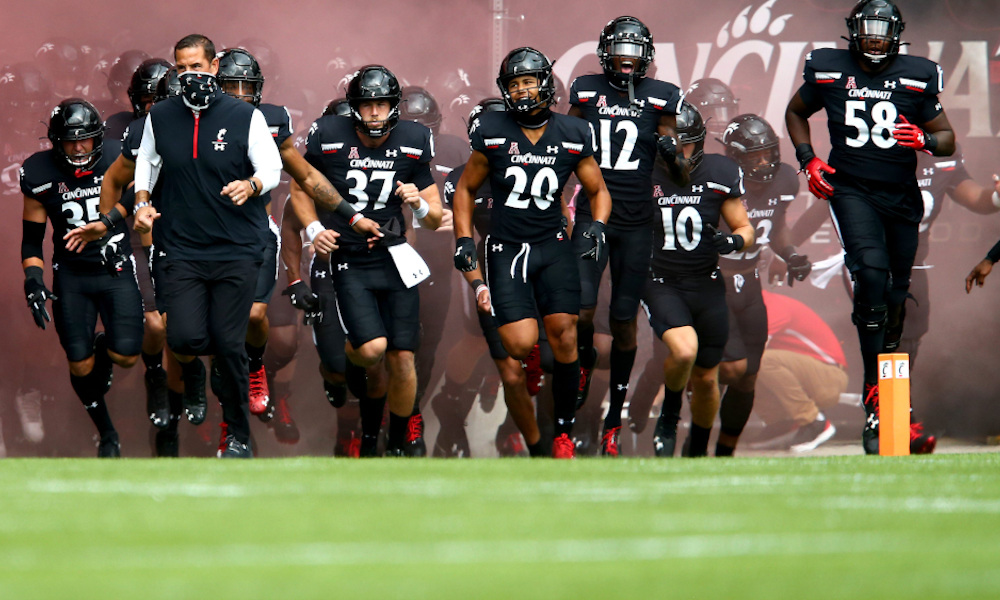 Luke Fickell and Cincinnati runs onto the field for 2020 matchup against Army