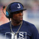 Deion Sanders on the sidelines during 2021 season as Jackson State head coach
