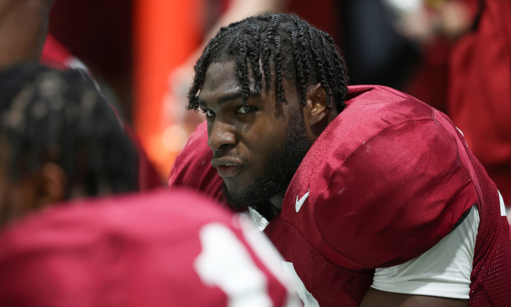 Will Anderson looks on at Alabama football bowl prep for Cincinnati