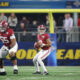 Bryce Young (#9) of Alabama throws a pass versus Cincinnati in the Goodyear Cotton Bowl