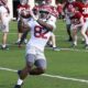 Alabama wide receiver Aaron Anderson (82) Photo by Rodger Champion