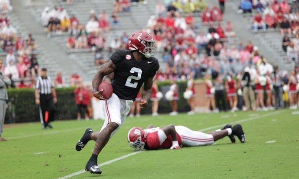 Jalen Milroe shows promise after Alabama challenges backup