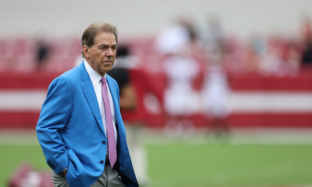 4/16/22 MFB A Day Alabama Head Coach Nick Saban Photo by University of Alabama Athletics