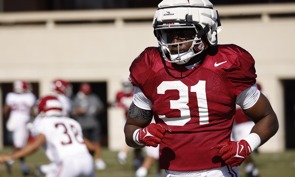 Alabama LB Will Anderson on the field during 2022 Spring Football Practice