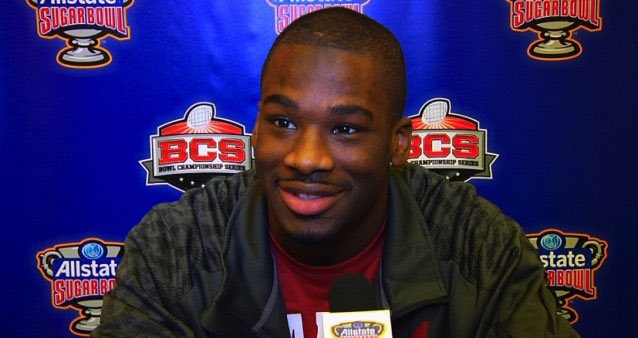 KEVIN NORWOOD BCS NATIONAL CHAMPIOSNHIP ALABAMA LSU PRESSER