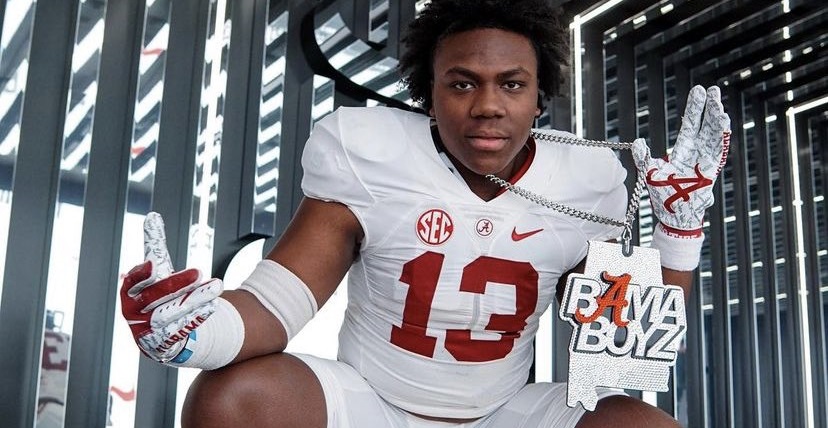 Edric hill wearing alabama uniform