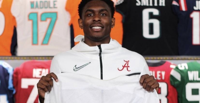 Malik Benson during alabama official visit